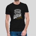 Only Adventure | Mens Black Printed 100% Cotton T-Shirt