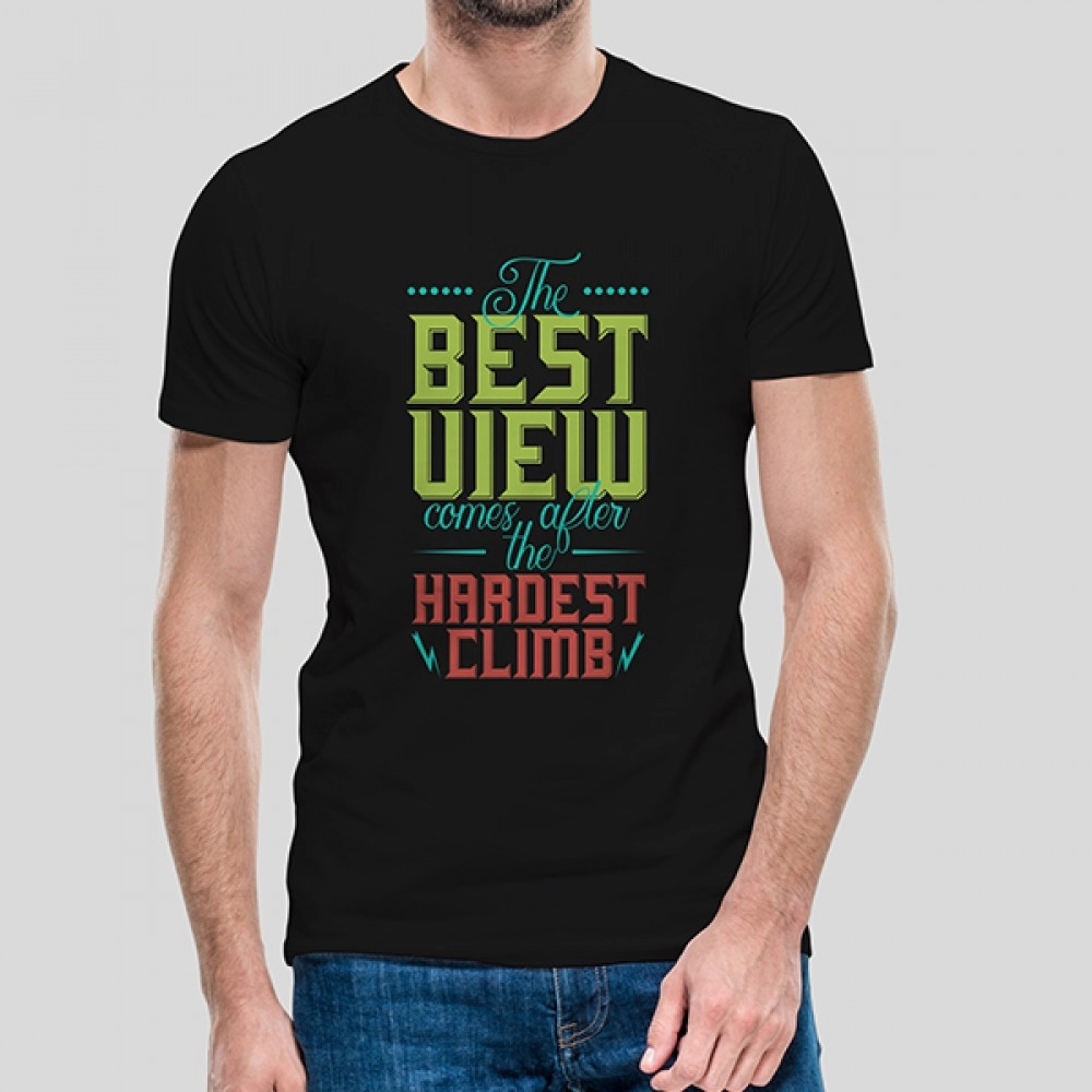 The Best View | Men's Intelligent Round Neck T-Shirt