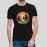 Adventure | Mens Regular Fit Cotton Blend Printed Black T-Shirt