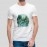 Adventure | Mens White Printed 100% Cotton T-Shirt
