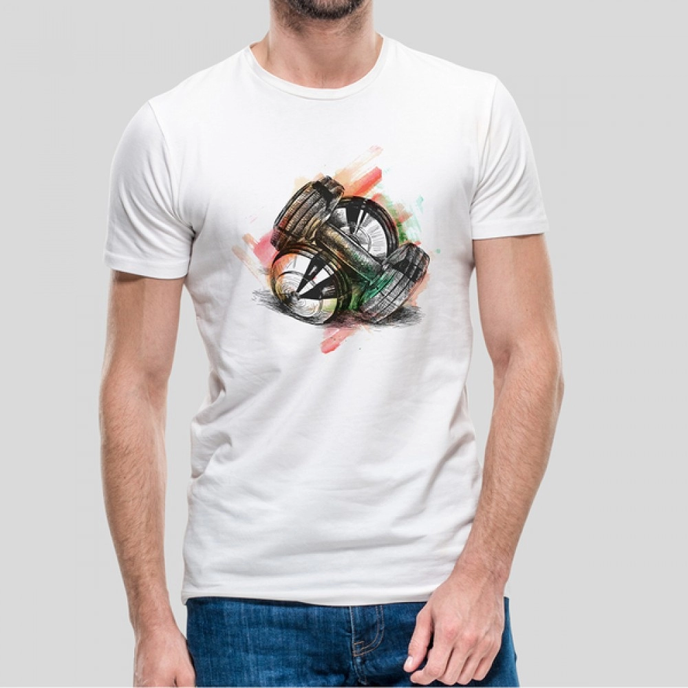 Workout | Men's Gym White Tshirt