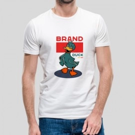 Brand Duck | Mens White T-shirt