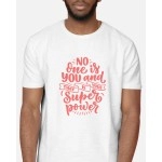 No One Is You | SABEZY ESSENTIALS Cotton Regular Men's T-Shirt | White