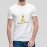 Straight To The Top | Solid Mens Round Neck Half Sleeve Sports White T-Shirt