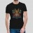 Samurai Skull | Stylish Cotton Men's Black T-shirt