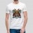Samurai Skull | Stylish Cotton Men's White T-shirt