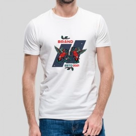 Brand ESTD | Trendy Mens White T-shirt