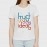 Trust Your Crazy Ideas | SABEZY ESSENTIALS Cotton Regular Women's T-Shirt | White 