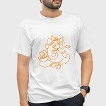 Gajanana | SABEZY ESSENTIALS Cotton Regular Men's T-Shirt | White