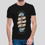 Live It Up | SABEZY ESSENTIALS Cotton Regular Men's T-Shirt | Black