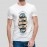 Live It Up | SABEZY ESSENTIALS Cotton Regular Men's T-Shirt | White