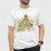 Mangal Murti Morya | SABEZY ESSENTIALS Cotton Regular Men's T-Shirt | White