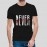 Never Give Up | SABEZY ESSENTIALS Cotton Regular Men's T-Shirt | Black