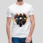 Rider Squad | SABEZY ESSENTIALS Cotton Regular Men's T-Shirt | White