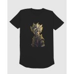 Angry Goku | SABEZY ESSENTIALS Cotton Regular Men's T-Shirt | Black