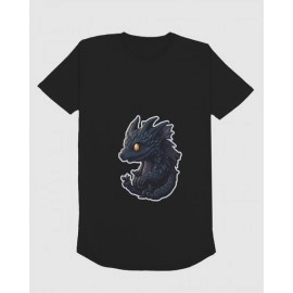 Black Dragon | SABEZY ESSENTIALS Cotton Regular Men's T-Shirt | Black