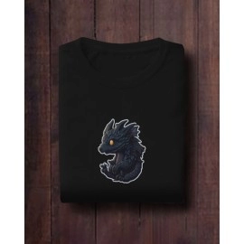Black Dragon | SABEZY ESSENTIALS Cotton Regular Women's T-Shirt | Black