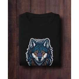 Black-Fox | SABEZY ESSENTIALS Cotton Regular Men's T-Shirt | Black