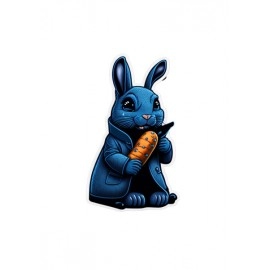 Blue Rabbit | SABEZY ESSENTIALS Cotton Regular Women's T-Shirt | Black