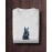 Blue Rabbit | SABEZY ESSENTIALS Cotton Regular Women's T-Shirt | White