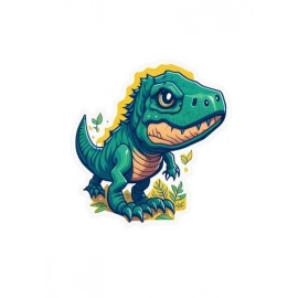 Blue Dinosaur | SABEZY ESSENTIALS Cotton Regular Women's T-Shirt | Black