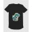 Blue Dinosaur | SABEZY ESSENTIALS Cotton Regular Men's T-Shirt | Black