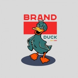 Brand Duck | Womens White T-shirt