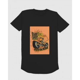 Burn The Road | SABEZY ESSENTIALS Cotton Regular Women's T-Shirt | Black