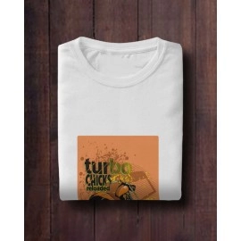 Burn The Road | SABEZY ESSENTIALS Cotton Regular Men's T-Shirt | White