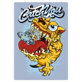 Catch You | SABEZY ESSENTIALS Cotton Regular Men's T-Shirt | White