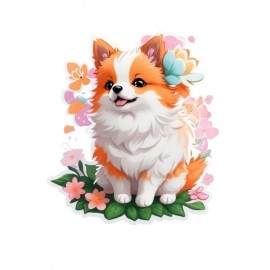 Cute Dog Puppy | SABEZY ESSENTIALS Cotton Regular Men's T-Shirt | Black