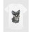 Dog Puppy | SABEZY ESSENTIALS Cotton Regular Women's T-Shirt | White