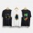 Flash Camera, Funky Monkey and Game Wolf | SABEZY ESSENTIALS Cotton Regular Men's T-Shirt | Black | White (Pack Of 3)