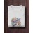 Flower Kitty | SABEZY ESSENTIALS Cotton Regular Men's T-Shirt | White