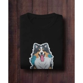 Furry Bolt | SABEZY ESSENTIALS Cotton Regular Men's T-Shirt | Black
