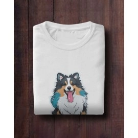 Furry Bolt | SABEZY ESSENTIALS Cotton Regular Women's T-Shirt | White