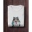 Furry Bolt | SABEZY ESSENTIALS Cotton Regular Men's T-Shirt | White