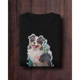 Furry Burry | SABEZY ESSENTIALS Cotton Regular Women's T-Shirt | Black