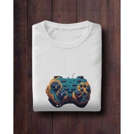 Gaming Gears | SABEZY ESSENTIALS Cotton Regular Men's T-Shirt | White