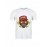 Gangster Gorilla | SABEZY ESSENTIALS Cotton Regular Men's T-Shirt | White