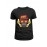 Gangster Gorilla | SABEZY ESSENTIALS Cotton Regular Men's T-Shirt | Black