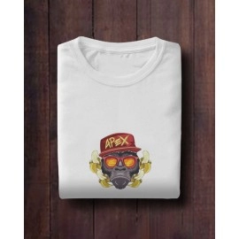 Gangster Gorilla | SABEZY ESSENTIALS Cotton Regular Women's T-Shirt | White