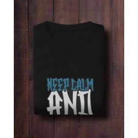 Keep Calm | SABEZY ESSENTIALS Cotton Regular Women's T-Shirt | Black