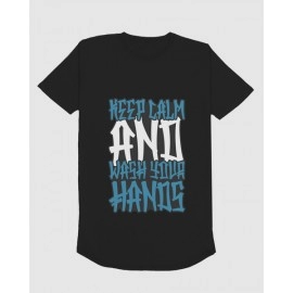 Keep Calm | SABEZY ESSENTIALS Cotton Regular Women's T-Shirt | Black