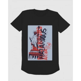 Liberty | SABEZY ESSENTIALS Cotton Regular Men's T-Shirt | Black