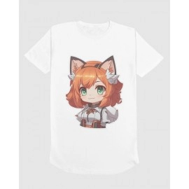 Little Girl | SABEZY ESSENTIALS Cotton Regular Women's T-Shirt | White