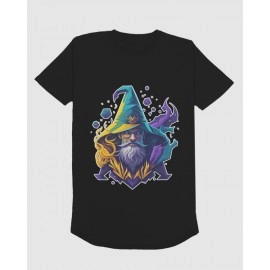 Magician | SABEZY ESSENTIALS Cotton Regular Men's T-Shirt | Black
