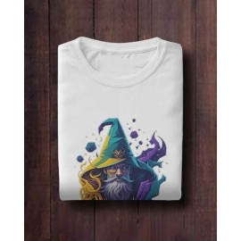 Magician | SABEZY ESSENTIALS Cotton Regular Men's T-Shirt | White