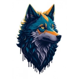 Mountain Wolf | SABEZY ESSENTIALS Cotton Regular Men's T-Shirt | White