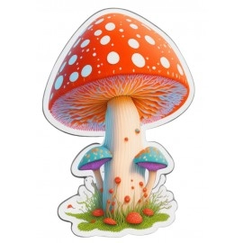 Mushrooms | SABEZY ESSENTIALS Cotton Regular Women's T-Shirt | Black